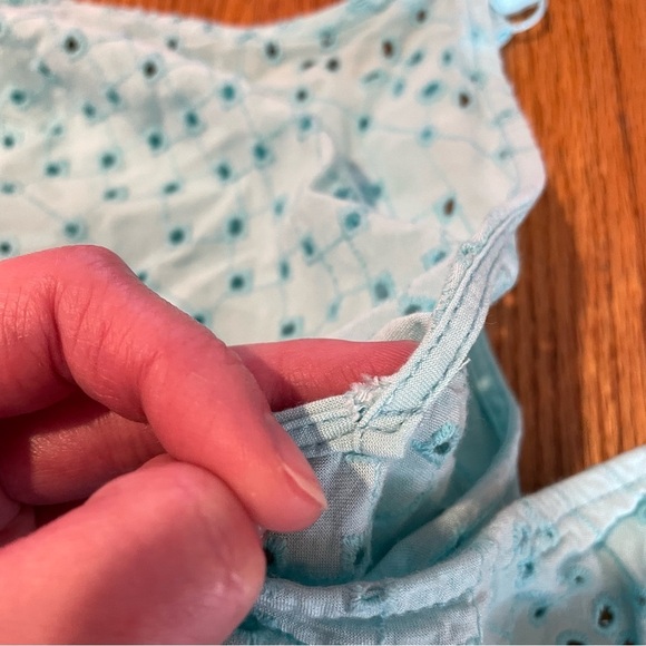 TORRID 2 Plus Size Sophie Eyelet Swing Cami Aqua Blue Sleeveless Tank Blouse 2X - Picture 16 of 16